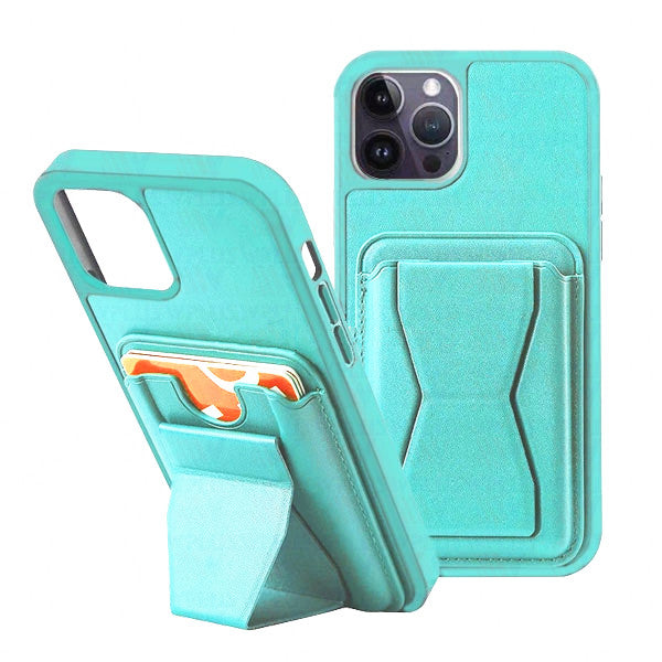 Étui portefeuille avec porte-cartes et béquille pour iPhone 15 Pro Étui portefeuille avec porte-cartes et béquille pour iPhone 15 Pro